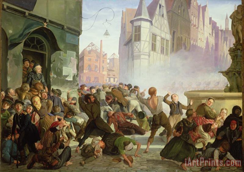 The Riot painting - Philip Hoyoll The Riot Art Print