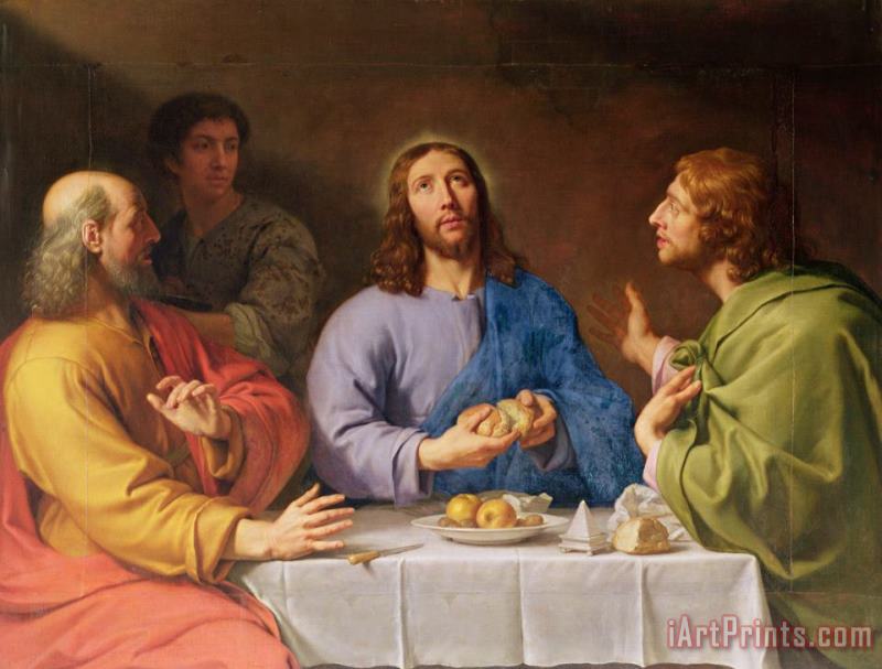Philippe de Champaigne The Supper at Emmaus Art Painting
