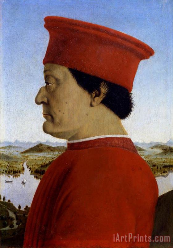 Federigo Da Montefeltro (1422 82) Duke of Urbino painting - Piero della Francesca Federigo Da Montefeltro (1422 82) Duke of Urbino Art Print