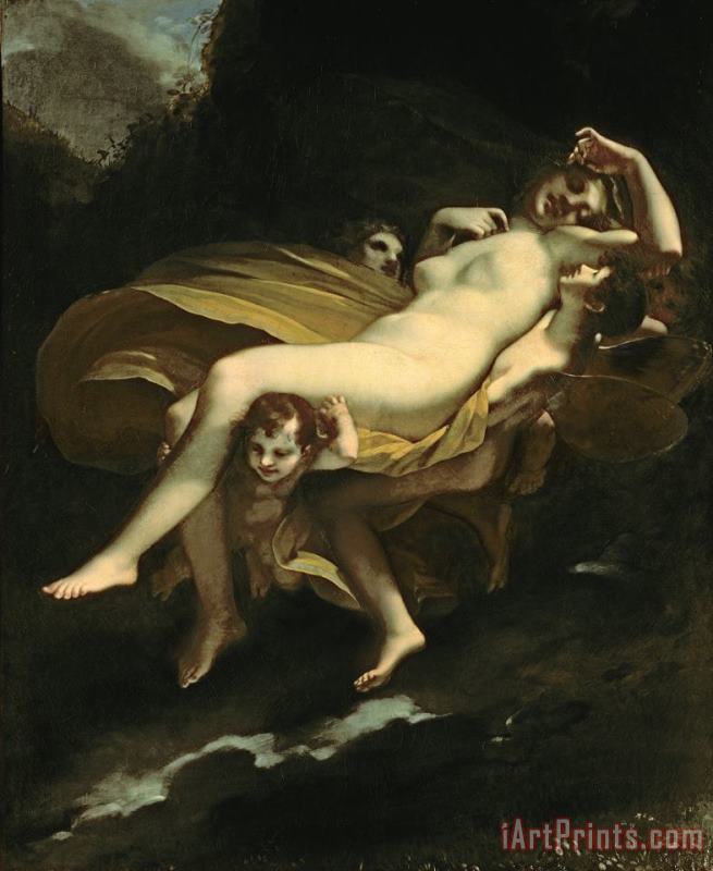 Pierre-Paul Prud hon Psyche Transported to Heaven Art Painting