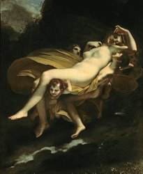 Pierre-Paul Prud hon Psyche Transported to Heaven painting