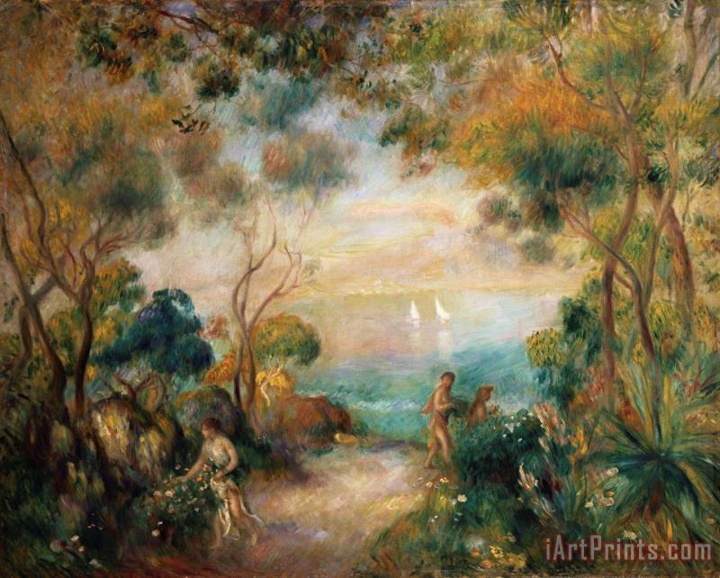 Pierre Auguste Renoir A Garden in Sorrento Art Painting