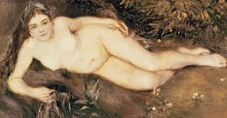 Pierre Auguste Renoir A Nymph by a Stream painting