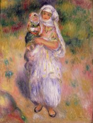 Pierre Auguste Renoir Algerian Woman and Child painting