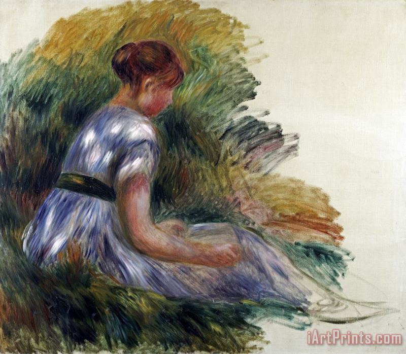 Pierre Auguste Renoir Alice Gamby in The Garden Art Painting