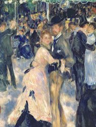 Pierre Auguste Renoir Ball at the Moulin de la Galette painting