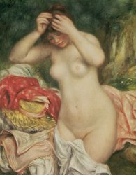 Pierre Auguste Renoir Bather Arranging her Hair painting