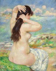 Pierre Auguste Renoir Bather Arranging her Hair