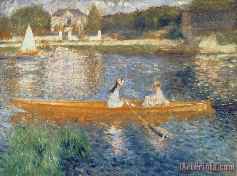 Pierre Auguste Renoir Boating on the Seine Art Painting