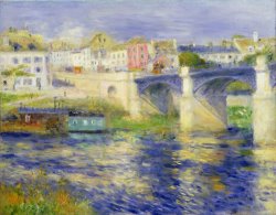 Pierre Auguste Renoir Bridge at Chatou painting