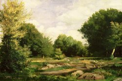 Pierre Auguste Renoir Clearing in the Woods painting
