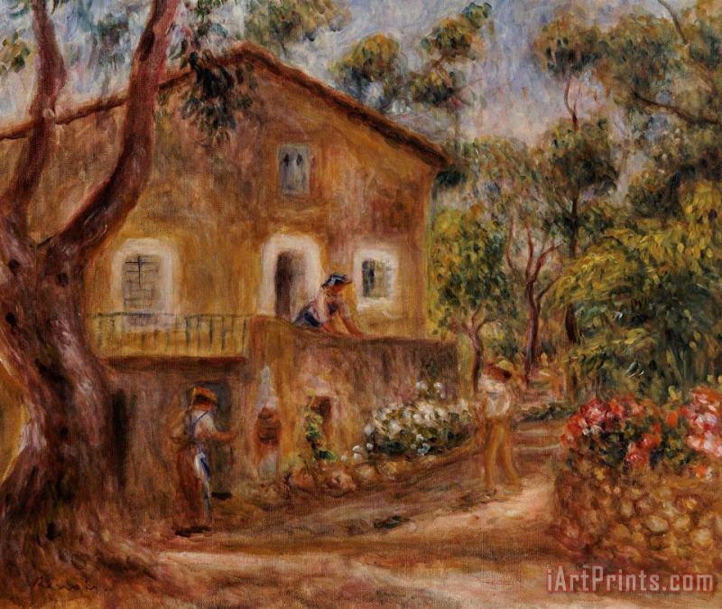 Collette's House at Cagne painting - Pierre Auguste Renoir Collette's House at Cagne Art Print