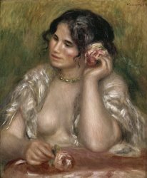 Pierre Auguste Renoir Gabrielle with a Rose (gabrielle a La Rose) painting