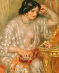 Pierre Auguste Renoir Gabrielle with Jewellery painting