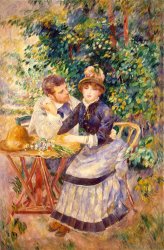 Pierre Auguste Renoir In the Garden painting