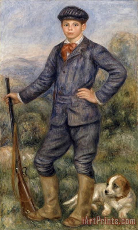 Jean As a Huntsman painting - Pierre Auguste Renoir Jean As a Huntsman Art Print