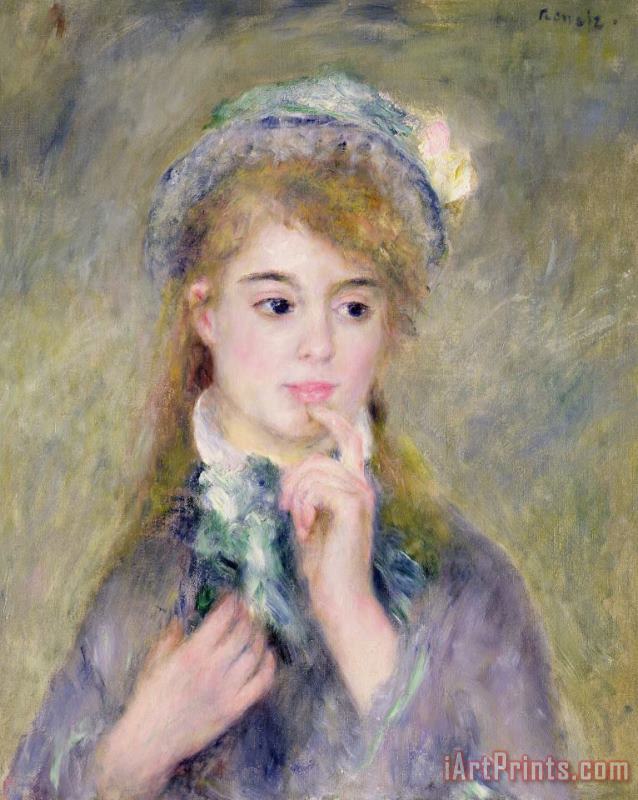 L'Ingenue painting - Pierre Auguste Renoir L'Ingenue Art Print