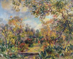 Pierre Auguste Renoir Landscape at Beaulieu painting