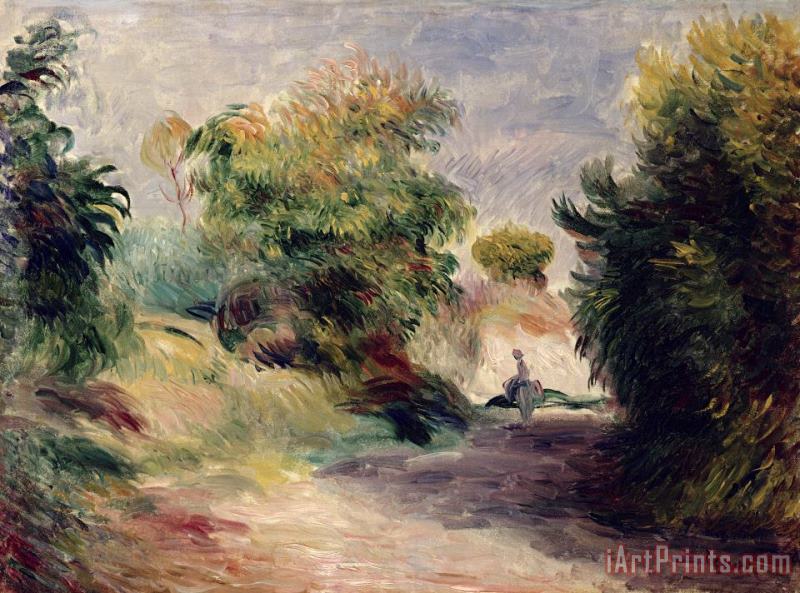  Landscape near Cagnes painting - Pierre Auguste Renoir  Landscape near Cagnes Art Print