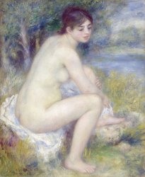 Pierre Auguste Renoir Nude in a Landscape painting