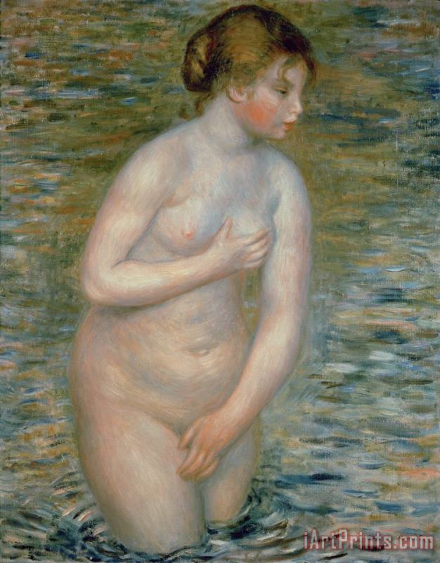 Pierre Auguste Renoir Nude in the Water Art Painting