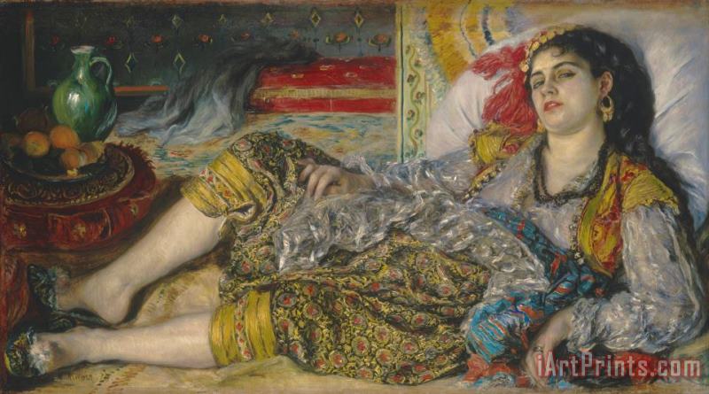 Odalisque painting - Pierre Auguste Renoir Odalisque Art Print