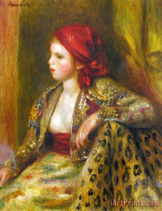 Odalisque painting - Pierre Auguste Renoir Odalisque Art Print