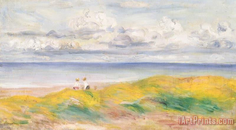 Pierre Auguste Renoir On the Cliffs Art Painting