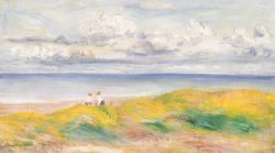 Pierre Auguste Renoir On the Cliffs painting