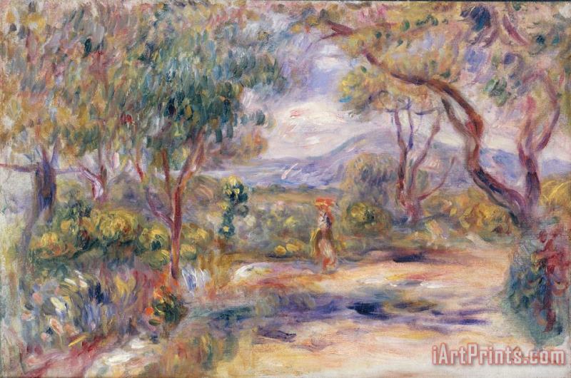 Paysage a Cannes painting - Pierre Auguste Renoir Paysage a Cannes Art Print