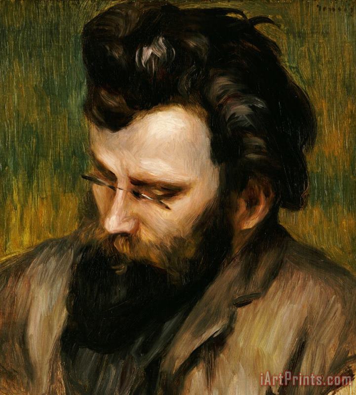 Pierre Auguste Renoir Portrait de Claude Terrasse French composer of operettas Art Print