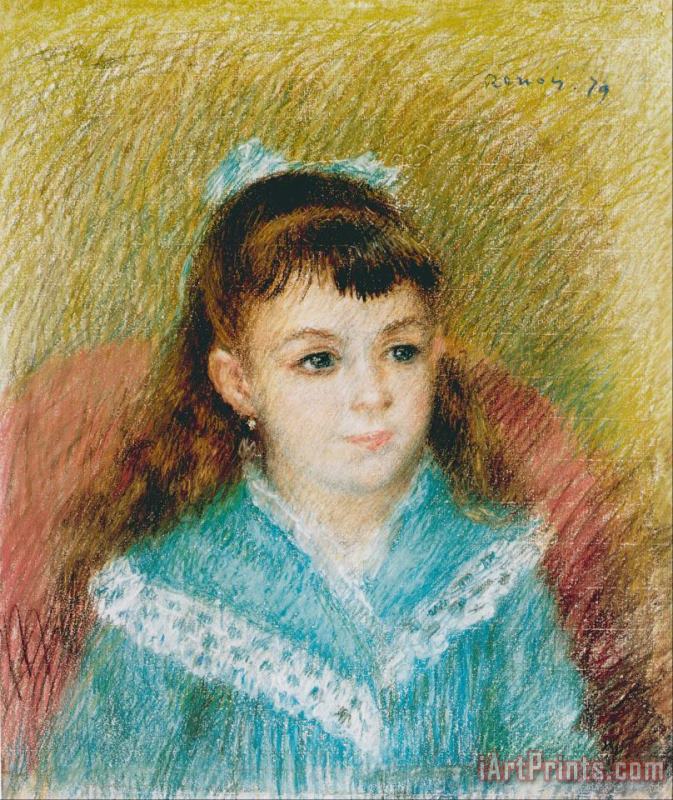 Portrait of a Young Girl (elisabeth Maitre), 1879 painting - Pierre Auguste Renoir Portrait of a Young Girl (elisabeth Maitre), 1879 Art Print