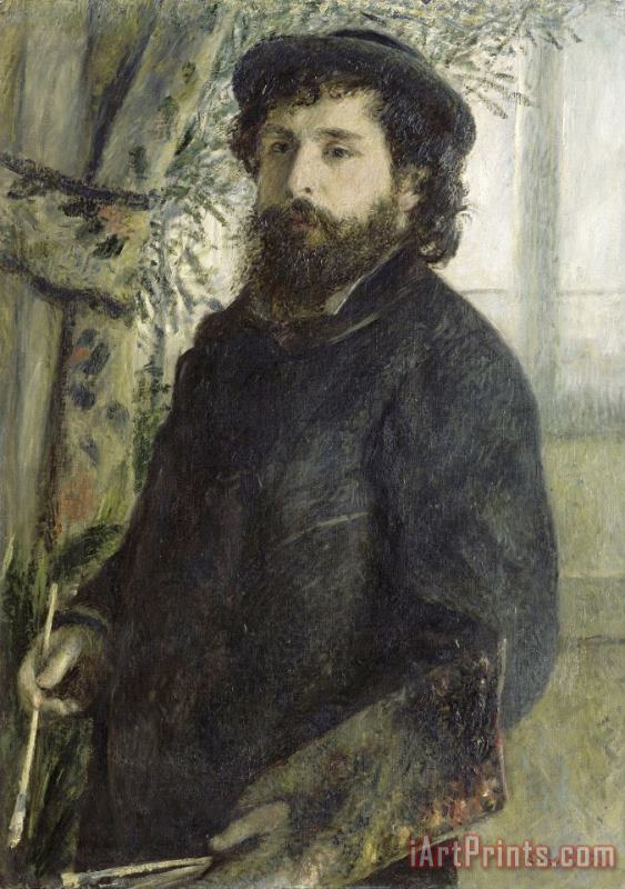 Pierre Auguste Renoir Portrait of Claude Monet (1840 1926) Art Print