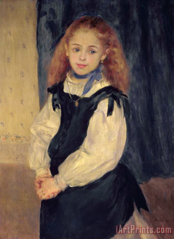Portrait of Mademoiselle Legrand painting - Pierre Auguste Renoir Portrait of Mademoiselle Legrand Art Print