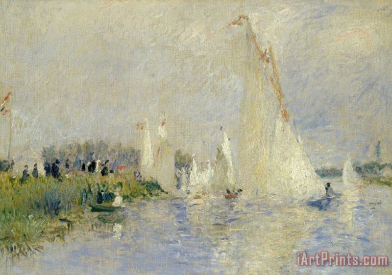 Regatta At Argenteuil painting - Pierre Auguste Renoir Regatta At Argenteuil Art Print