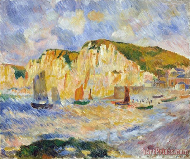 Pierre Auguste Renoir Sea And Cliffs Art Print