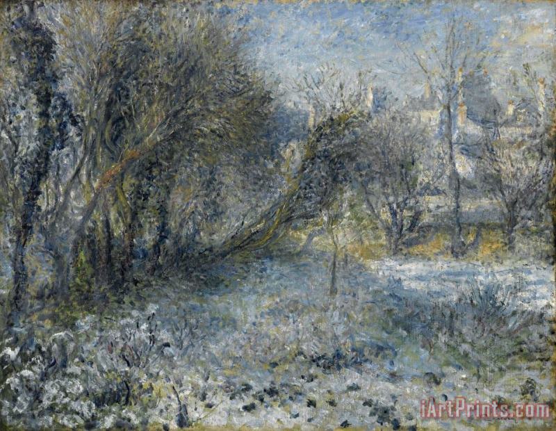 Snow Covered Landscape painting - Pierre Auguste Renoir Snow Covered Landscape Art Print