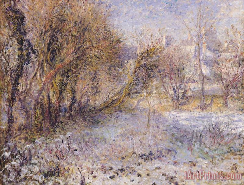Pierre Auguste Renoir Snowy Landscape Art Painting