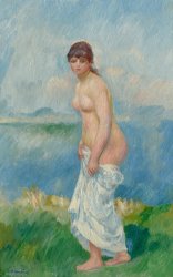 Pierre Auguste Renoir Standing Bather painting