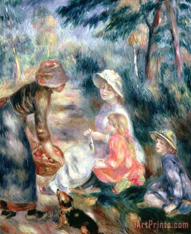 Pierre Auguste Renoir The Apple-Seller Art Painting