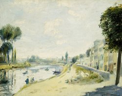 Pierre Auguste Renoir The Banks of the Seine at Bougival painting