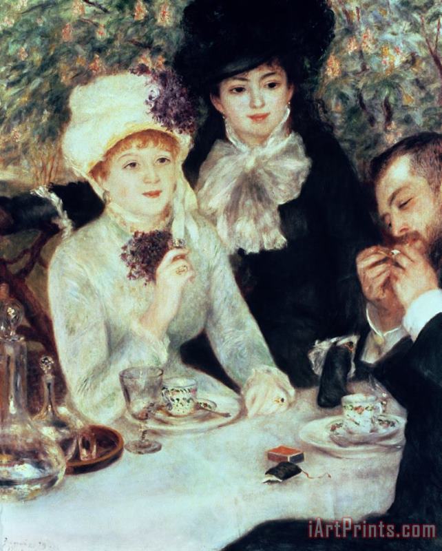 The End of Luncheon painting - Pierre Auguste Renoir The End of Luncheon Art Print