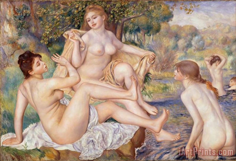 The Large Bathers painting - Pierre Auguste Renoir The Large Bathers Art Print