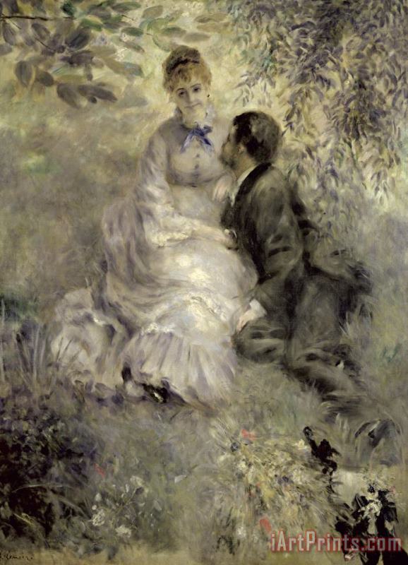 Pierre Auguste Renoir The Lovers Art Print