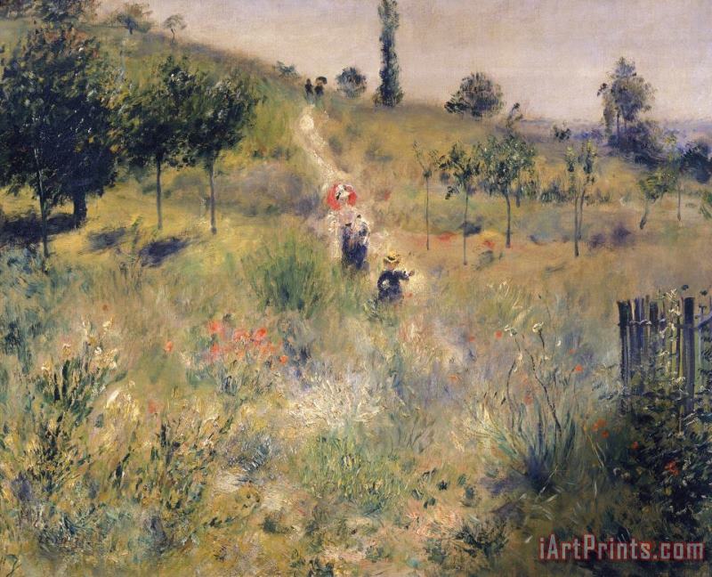 The Path through the Long Grass painting - Pierre Auguste Renoir The Path through the Long Grass Art Print