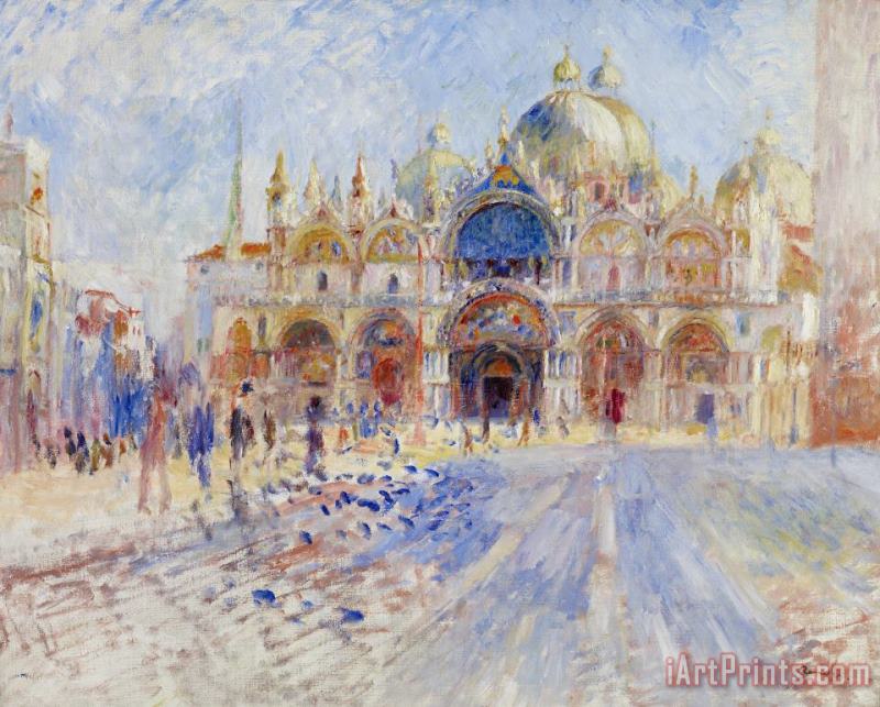Pierre Auguste Renoir The Piazza San Marco Art Painting