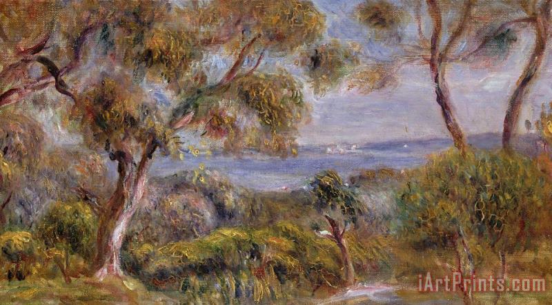 Pierre Auguste Renoir The Sea at Cagnes Art Print