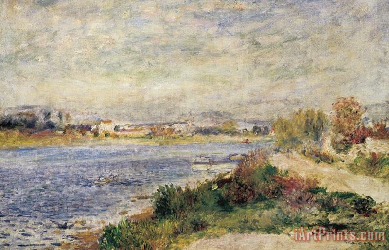 Pierre Auguste Renoir The Seine In Argenteuil Art Painting
