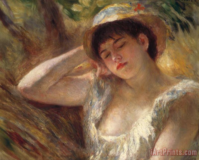 The Sleeper painting - Pierre Auguste Renoir The Sleeper Art Print