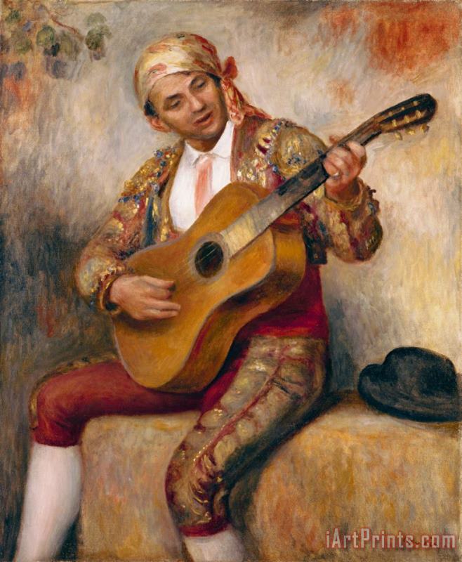 Pierre Auguste Renoir The Spanish Guitarist Art Print